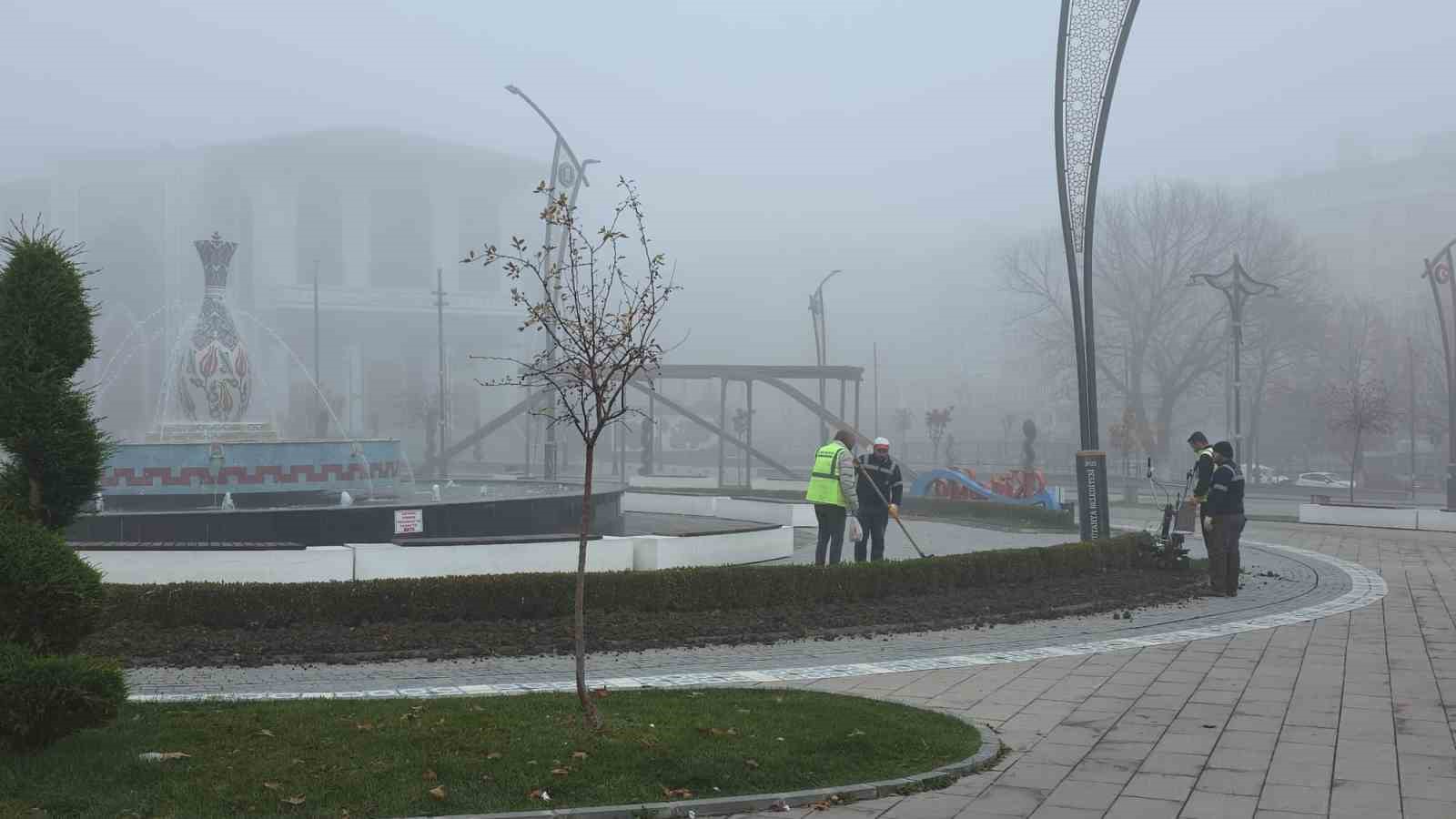 Kütahyada yoğun sis ulaşımı olumsuz etkiledi
