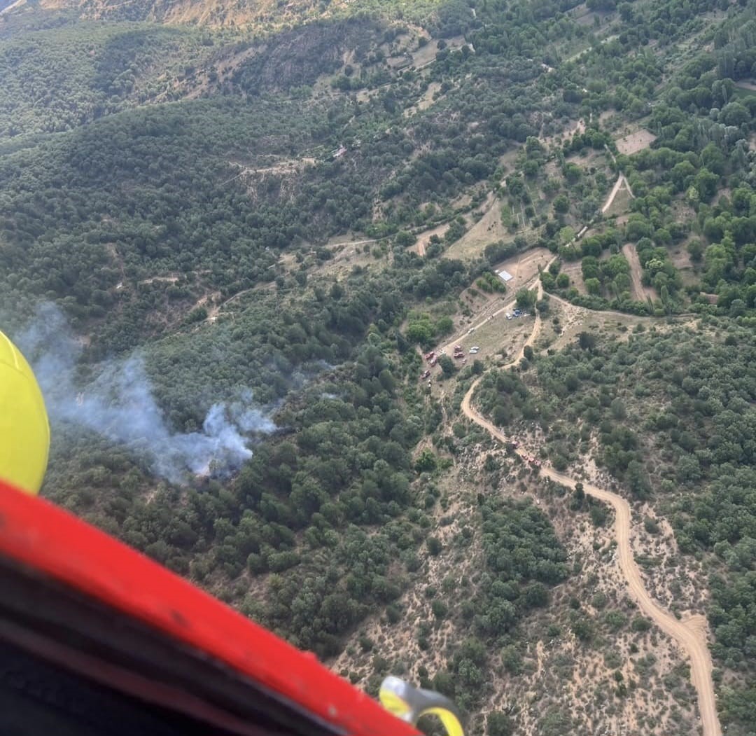 Kütahya'daki orman yangınında 8 dekar alan zarar gördü