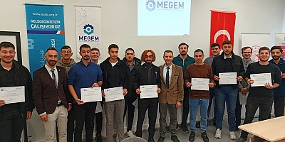 MEGEM'de eğitim gören  kursiyerler mezun oldu