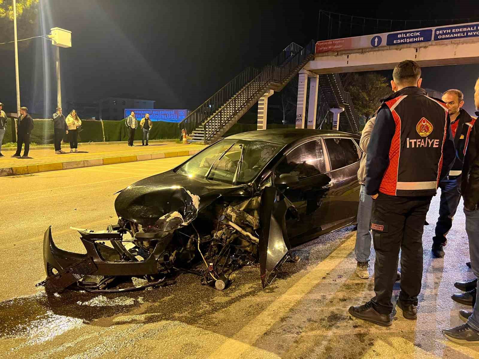 Osmanelinde trafik kazası: 1 yaralı