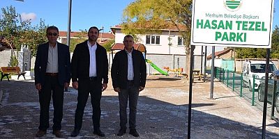 Parkın adı eski belediye başkanının adı oldu