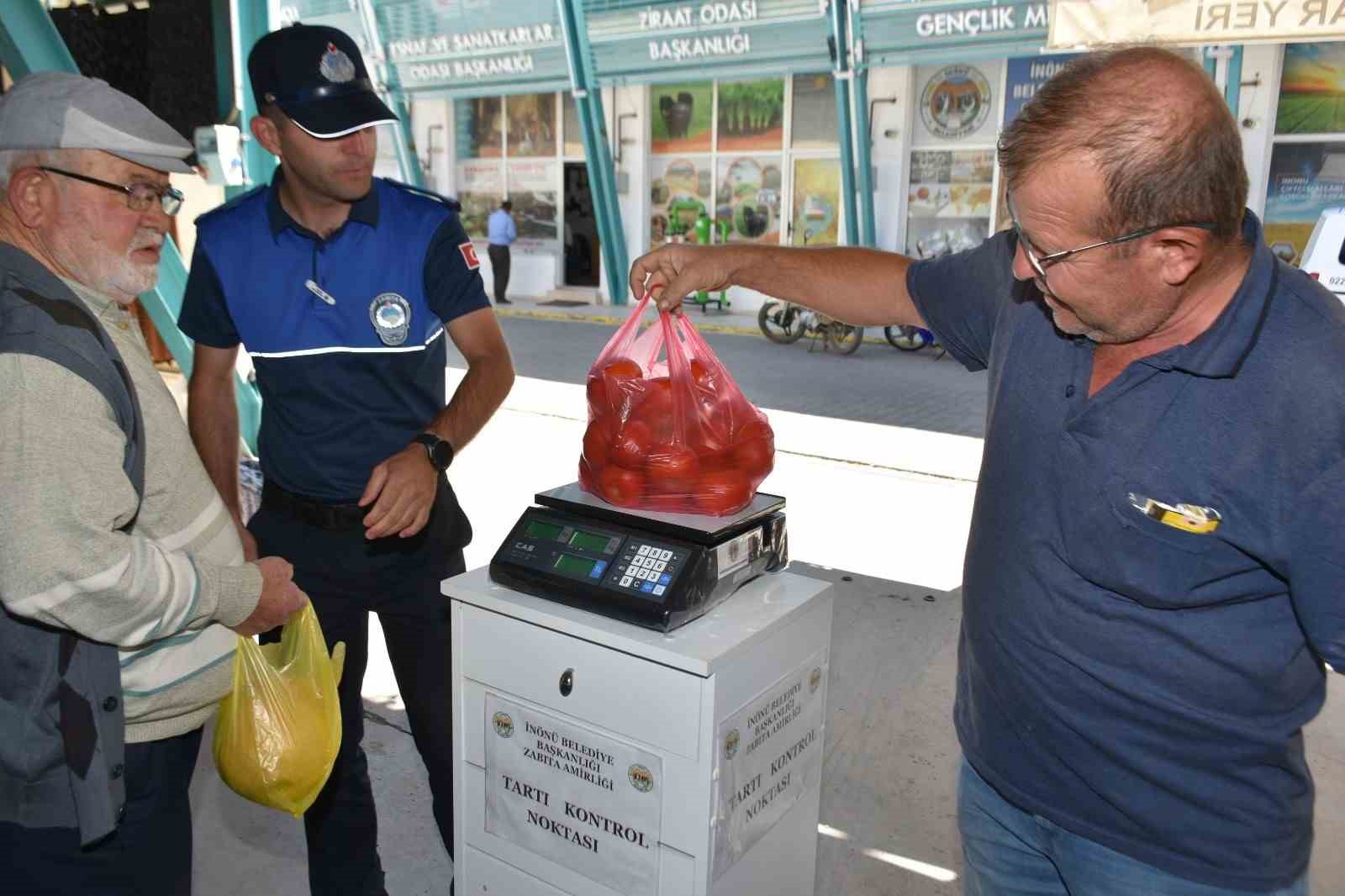 Pazar yerlerine Tartı Kontrol Noktası kuruldu