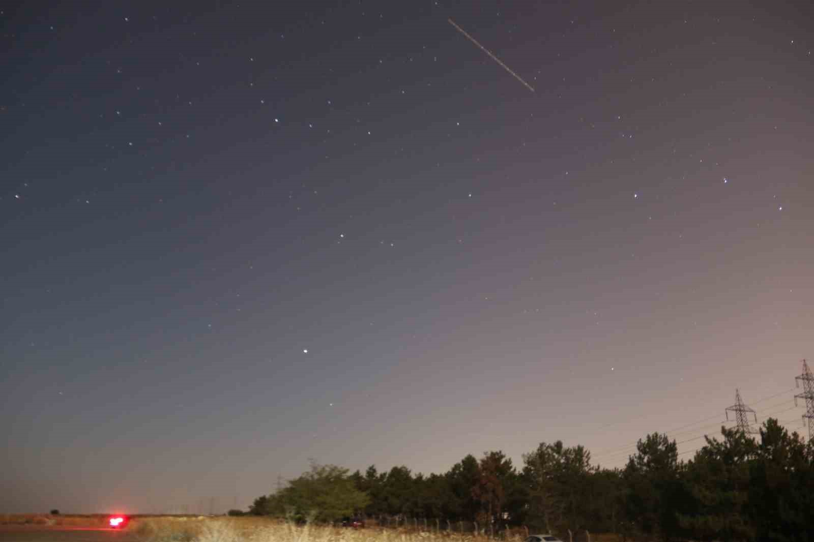 Perseid meteor yağmuru Eskişehir'de görsel şölen oluşturdu