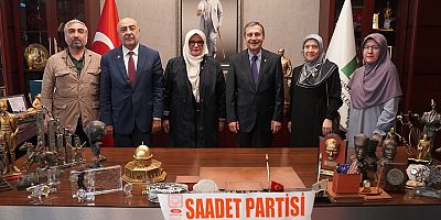 Saadet Partisi'nden Ahmet Ataç ziyareti