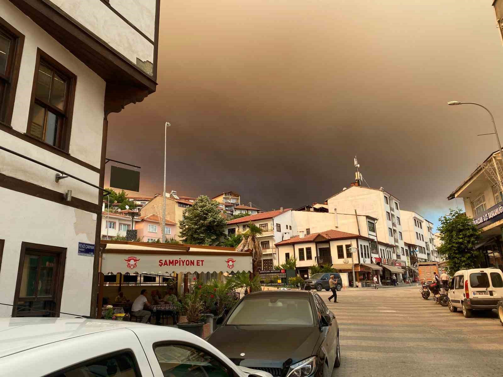 Sakaryadaki orman yangını nedeniyle Bilecikte 1 köy boşaltılıyor