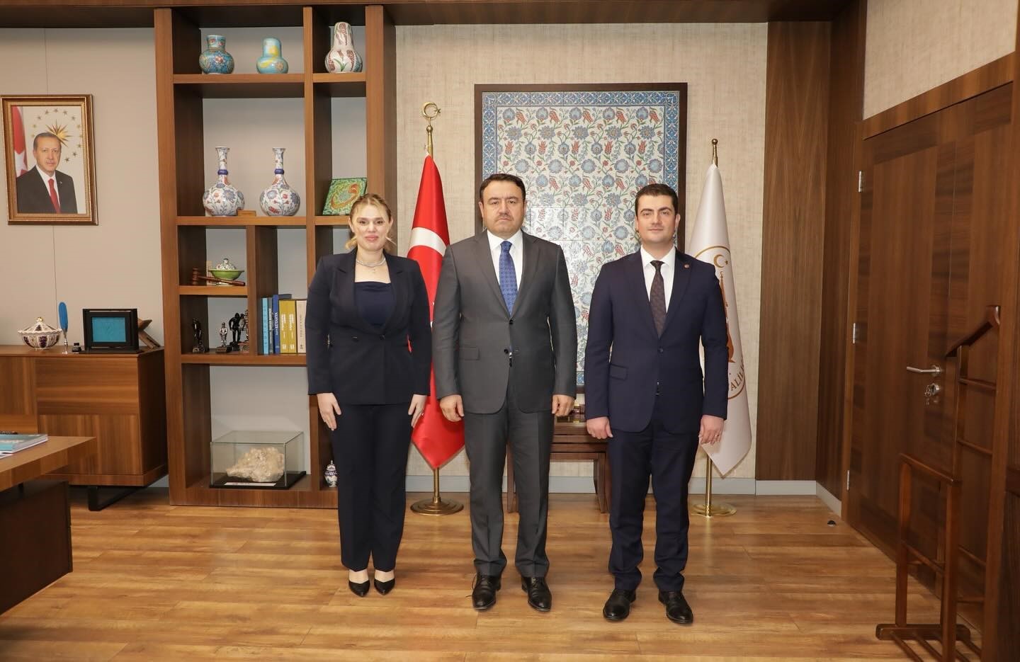 Vali Işından kaymakamlara veda kabulü