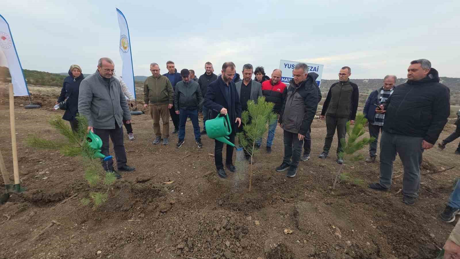 Yusuf Sezai Sevil anısına Kütahyada hatıra ormanı oluşturuldu