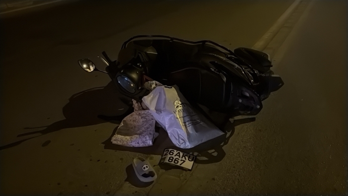 Ehliyetsiz motosiklet sürücüsü kazada ağır yaralandı