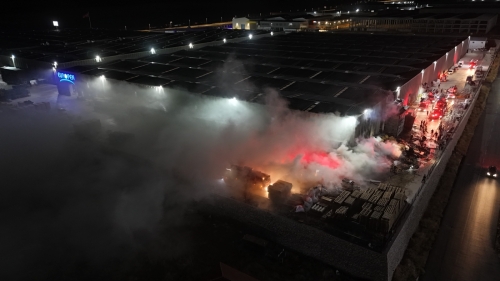 Eskişehir OSB’de fabrika bahçesinde yangın: Alevler tesise sıçramadan söndürüldü