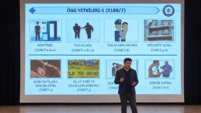 Eskişehir'de 23 okulda görevli 32 güvenlik personeline KAAN eğitimi