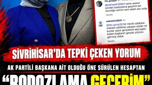 AK Parti Kadın Kolları Başkanı’na ait olduğu öne sürülen hesaptan skandal yorum: “Bodozlama geçerim”