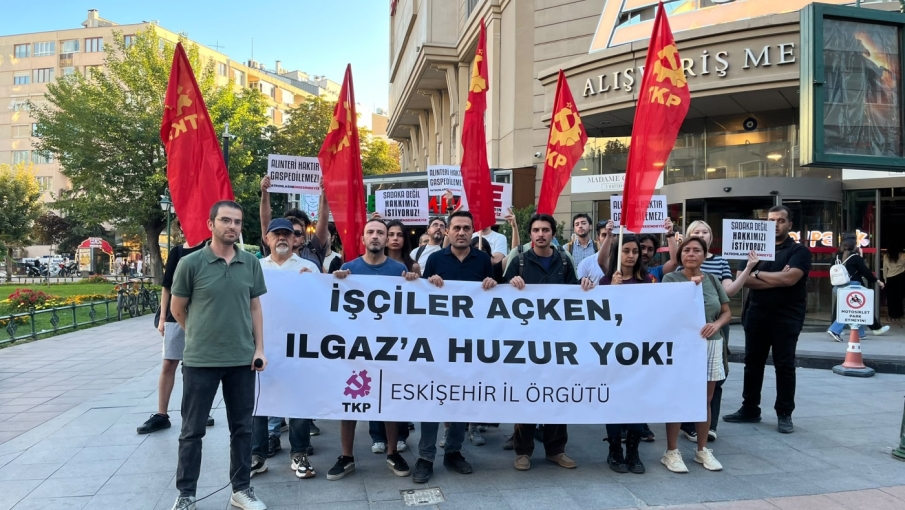 TKP Eskişehir’den Ilgazlar A.Ş. önünde işçilerin ücretleri için çağrı