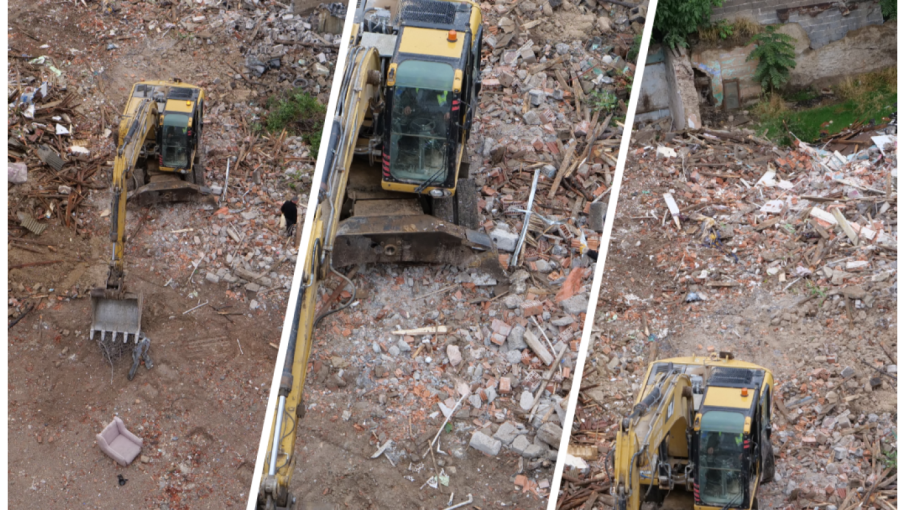 Haberimizin ardından 3 metruk ev yıkıldı